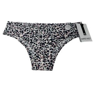 Nine West Women's Size Large Panty Brief Hi Cut Leopard Print New With Tags